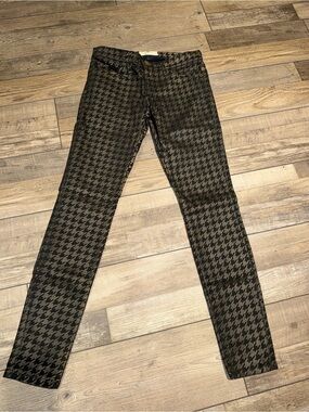 Current/Elliott Ankle Skinny Houndstooth Size 26